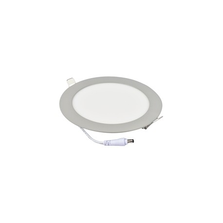 LÁMPARA FLAT LED 15.24 CM GRIS