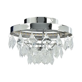 PLAFÓN DE TECHO LED 28 X 28 X 16.7 CM PLATA