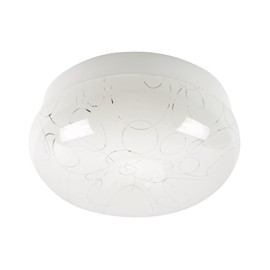 LÁMPARA DE TECHO ENROSCABLE LED 12 WATTS DE 26 CM BLANCO