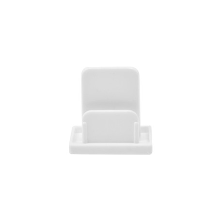 TAPA DE CONECTOR PARA RIEL PLÁSTICO BLANCO