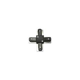 CONECTOR PARA RIEL "X" ALUMINIO NEGRO