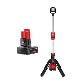 LAMPARA DE TORRE ROCKET M12 CON BATERÍA DE 4.0 AMP