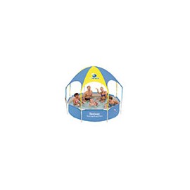 ALBERCA CON TECHO CIRCULAR REDONDA DE 1,688 L PARA 4 PERSONAS DE 244 X 51 CM