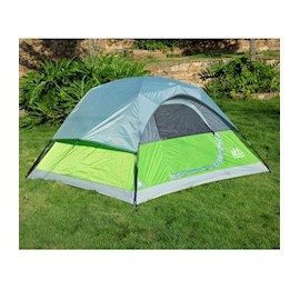 CASA DE ACAMPAR PARA 3 PERSONAS VERDE 106.6 X 213.3 X 182.77 CM FIBRA DE VIDRIO Y POLIÉSTER