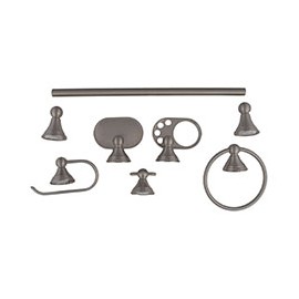 JUEGO DE ACCESORIOS PARA BAÑO METAL 6 PIEZAS