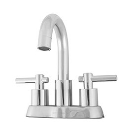 LLAVE MEZCLADORA PARA LAVABO MANUAL DE 9.6 PULGADAS LATÓN
