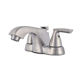 LLAVE MEZCLADORA PARA BAÑO DE 4 PULGADAS PLATA GLACIER BAY