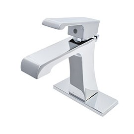 LLAVE MEZCLADORA PARA LAVABO MONOMANDO DE 17.5 X 15.5 X 15.5 CM LATÓN