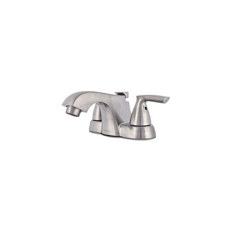 LLAVE MEZCLADORA PARA BAÑO DE 4 PULGADAS PLATA GLACIER BAY