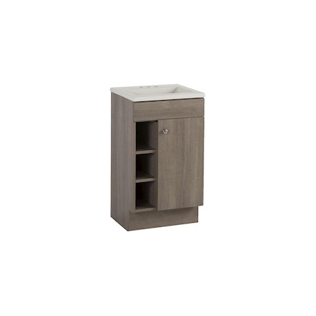 GABINETE PARA BAÑO CARTAGENA CAFÉ CON LAVABO 84.15 X 46.36 X 42.2 CM DE PISO