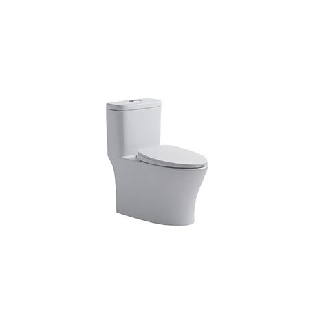 SANITARIO OSLO 1 PIEZA ALARGADO 3 Y 4.8 L BLANCO ALTURA CONFORTABLE