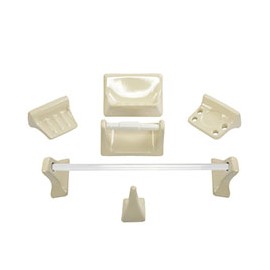 JUEGO DE ACCESORIOS CERÁMICA 6 PIEZAS HUESO