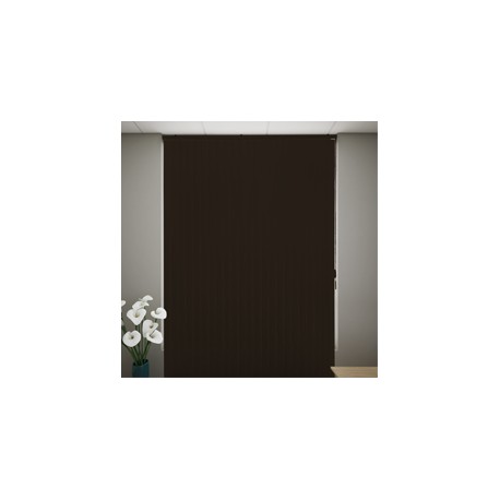 PERSIANA VERTICAL DE PVC 160 X 220 CM CAFÉ MADERA