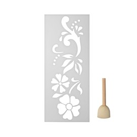 PLANTILLA DECORATIVA DE FLORES 12 X 29 CM