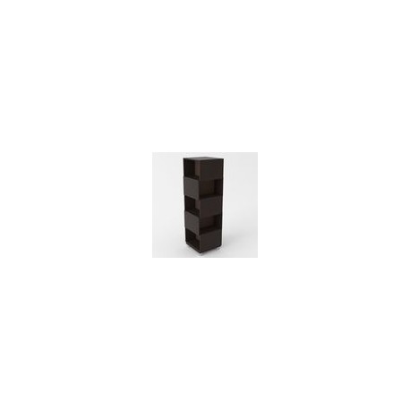 MUEBLE GIRATORIO 5 ESPACIOS MADERA 110.5 x 33.9 x 33.9 CM CHOCOLATE
