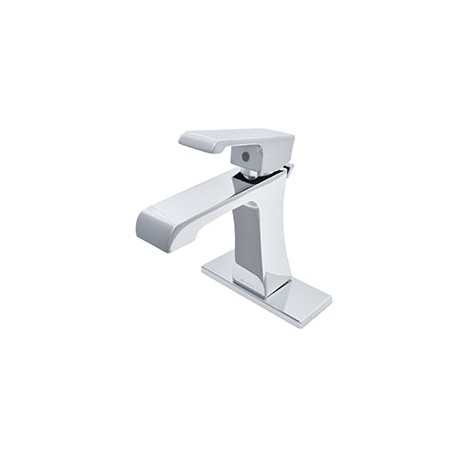 LLAVE MEZCLADORA PARA LAVABO MONOMANDO DE 17.5 X 15.5 X 15.5 CM LATÓN