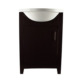 GABINETE DE BAÑO ANDALUCÍA CAFÉ CON LAVABO 20 PULGADAS EMPOTRABLE