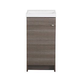 GABINETE PARA BAÑO WELLINGTON GRIS CON LAVABO 87.9 X 43.2 X 32.5 CM DE PISO