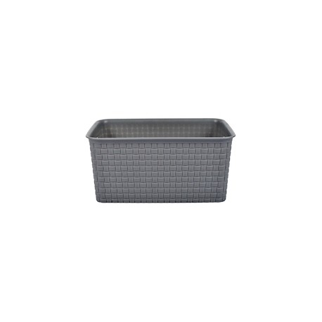 GAVETA CHICA 28 X 19 X 13 CM GRIS HOME & HOME