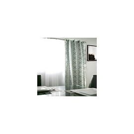 CORTINA ROMBOS GRIS 1.32X2.13 M