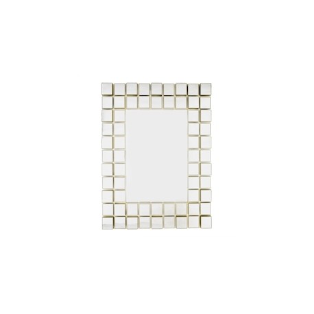 ESPEJO DECORATIVO RECTANGULAR RELIEVE DE CUADROS DE 74 X 55.5 CM