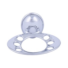 PORTACEPILLOS VILLETA 12.6 CM PLATA MOEN