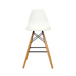 SILLA BAR REPLICA EAMS BLANCA 54 X 57.5 X 107 CM