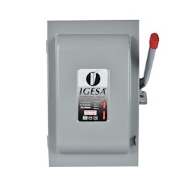 INTERRUPTOR DE SEGURIDAD 2 POLOS 60 AMPERES IGESA