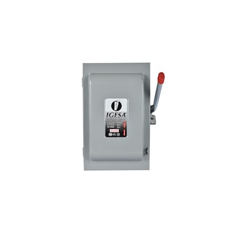 INTERRUPTOR DE SEGURIDAD 2 POLOS 60 AMPERES IGESA