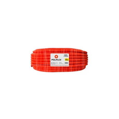 POLIFLEX 1/2 PULGADA 100 M CON GUÍA NARANJA