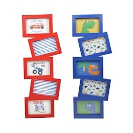 PORTARRETRATOS 5 FOTOS DISPONIBLE EN COLOR AZUL Y ROJO