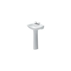 LAVABO CON PEDESTAL COSMOS 4" BLANCO