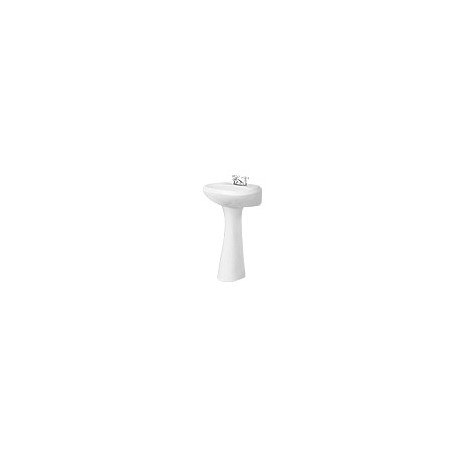 LAVABO CON PEDETAL AUSTRIA 4" BLANCO
