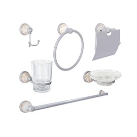 JUEGO DE ACCESORIOS NEIVA PARA BAÑO DE ZINC 6 PIEZAS