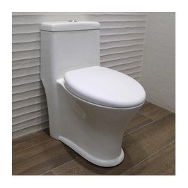 SANITARIO SIBERIA 1 PIEZA REDONDO 3.8 Y 4.8 L BLANCO