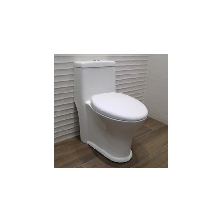 SANITARIO SIBERIA 1 PIEZA REDONDO 3.8 Y 4.8 L BLANCO