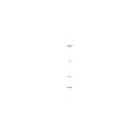 ESQUINERO DE TENSIÓN POLIPROPILENO DE 246 CM BLANCO BATH ACCENTS
