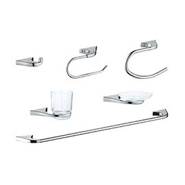 JUEGO DE ACCESORIOS IRIS PARA BAÑO DE ZINC 6 PIEZAS