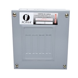 CENTRO DE CARGA DE 4 ESPACIOS SOBREPONER 70 AMPERES IGESA
