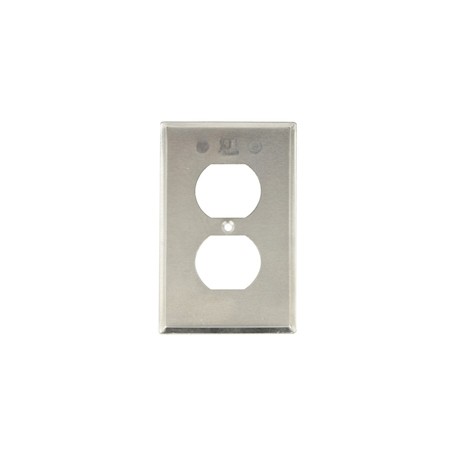 TAPA RECTANGULAR PARA CONTACTO DUPLEX DE 11.6 X 7.1 CM