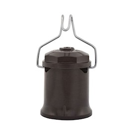 SOCKET CABLEADO CON GANCHO CAFÉ