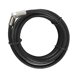 ARNÉS COAXIAL RG6 CON PERMASEAL DE 5 M NEGRO