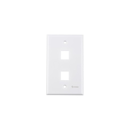 PLACA PARA REGISTRO DE 2 CAVIDADES STEREN