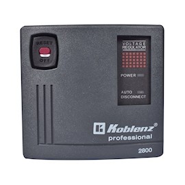 REGULADOR DE VOLTAJE 2000 W NEGRO KOBLENZ