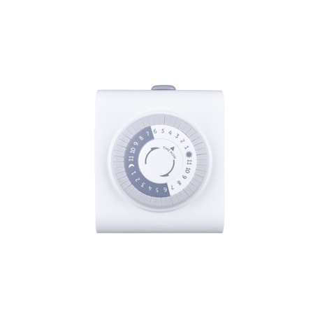 TEMPORIZADOR MECÁNICO 2 SERVICIOS 24 HORAS BLANCO