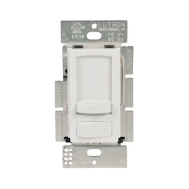 ATENUADOR DE PARED SKYLARK DE PLÁSTICO BLANCO LUTRON