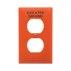 PLACA DÚPLEX CON GRABADO TIERRA AISLADA NYLON NARANJA