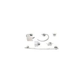 JUEGO DE ACCESORIOS DE BAÑO NATURA 6 PIEZAS CROMO