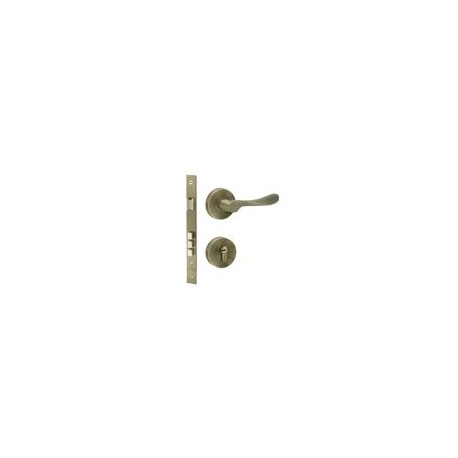 CERRADURA EMBUTIR BRONX CERROJO DOBLE PLATA OBS