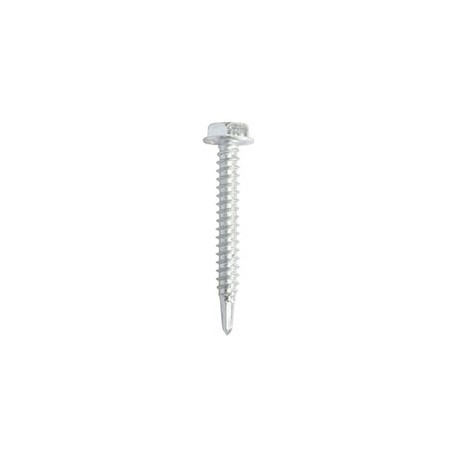 TORNILLO AUTOPERFORANTE 10-16 X 1-1/2 PULGADAS PLATA 25 PIEZAS